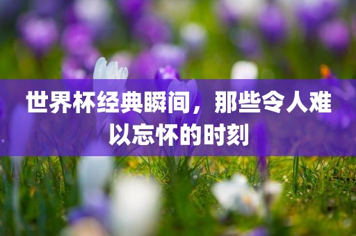 世界杯经典瞬间，那些令人难以忘怀的时刻
