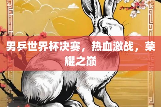 男乒世界杯决赛，热血激战，荣耀之巅