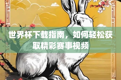 世界杯下载指南，如何轻松获取精彩赛事视频