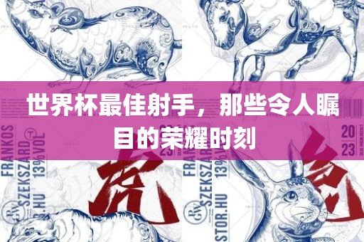世界杯最佳射手，那些令人瞩目的荣耀时刻