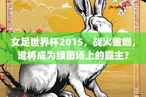 女足世界杯2015，战火重燃，谁将成为绿茵场上的霸主？眉山市正发家政服务有限公司