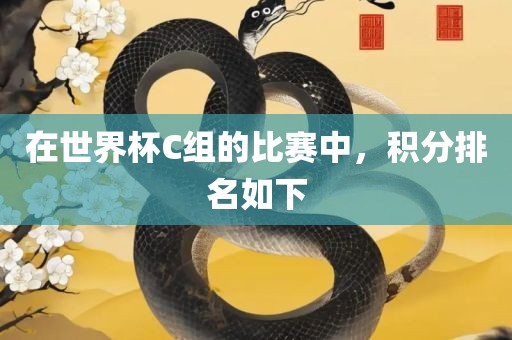 在世界杯C组的眉山市正发家政服务有限公司比赛中，积分排名如下