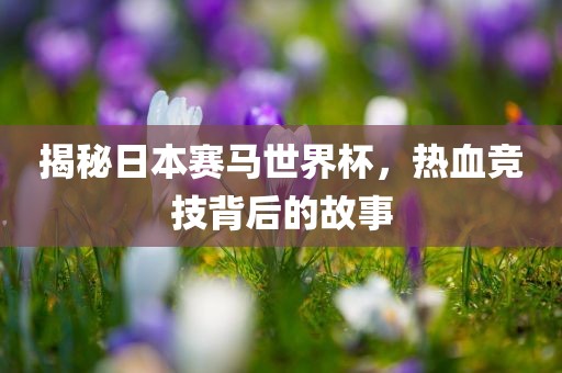 揭秘日本赛马世界杯，热血竞技背后的故事