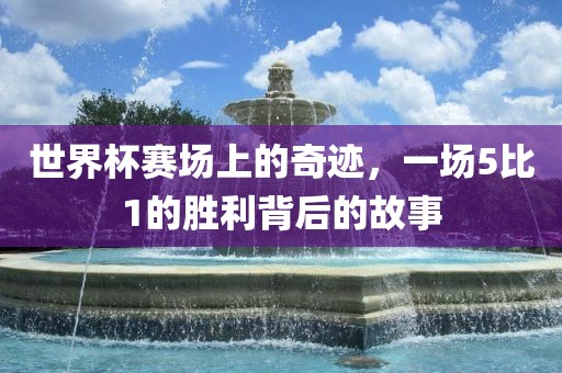 世界杯赛场上的奇迹，一场5比1的胜利背后的故事眉山市正发家政服务有限公司