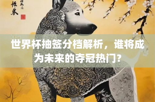 世界杯抽签分档解析，谁将成为未来的夺冠热门？眉山市正发家政服务有限公司