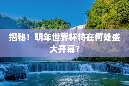揭秘！明眉山市正发家政服务有限公司年世界杯将在何处盛大开幕？