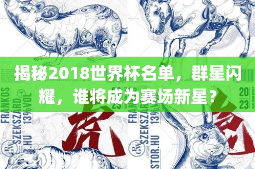 揭秘2018世界杯名单，群星闪耀，谁将成为赛场新星？