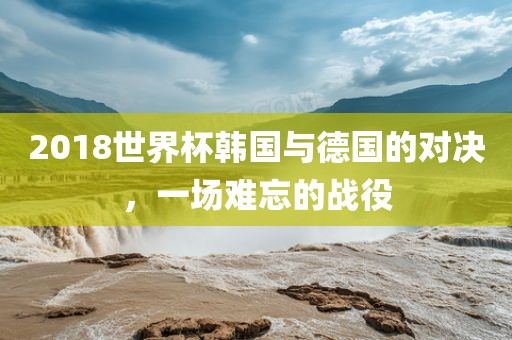 2018世界杯韩国眉山市正发家政服务有限公司与德国的对决，一场难忘的战役