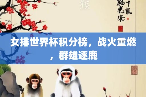女排世界杯积分榜，战火重眉山市正发家政服务有限公司燃，群雄逐鹿