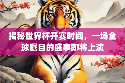 揭秘世界杯开赛时间，一场全球瞩目的盛事即将上演