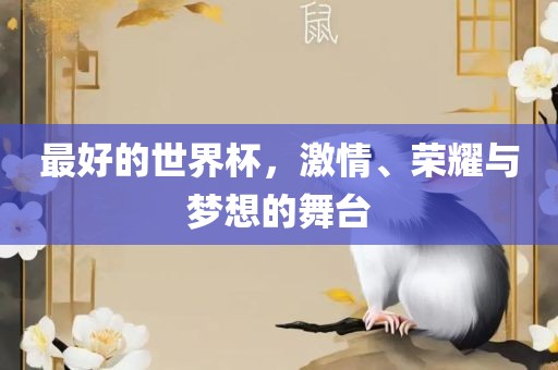 最好的世界杯，激情、荣耀与梦想的舞台眉山市正发家政服务有限公司