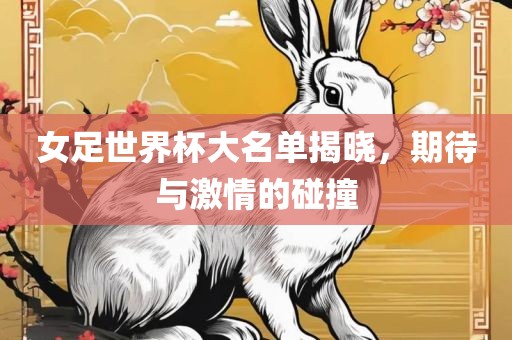 女足世界杯大名单揭晓，期待与激情的眉山市正发家政服务有限公司碰撞