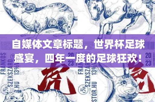 自媒体文章标题，世界杯足球盛宴，四年一度的足球狂欢！眉山市正发家政服务有限公司