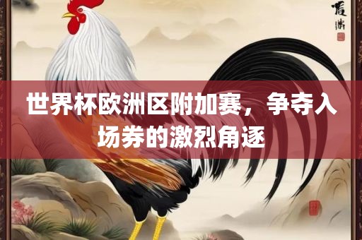 世界杯欧洲区附加赛，争夺入场券的激烈角逐眉山市正发家政服务有限公司