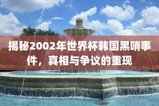 揭秘2002年世界杯韩国黑哨事件，真相与争议的重现
