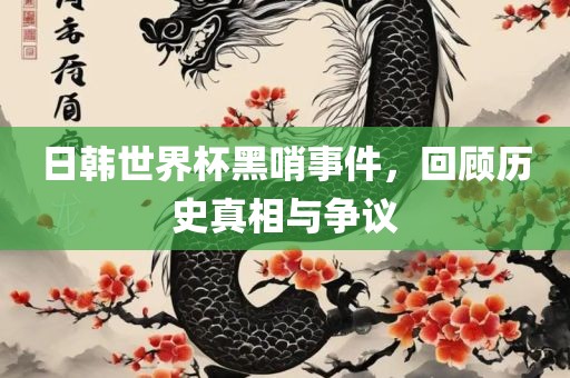 日韩世界杯黑哨事件，回顾历史真相与眉山市正发家政服务有限公司争议