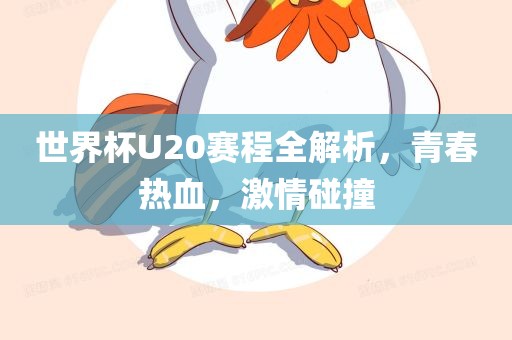 世界杯U20赛程全解析，青春热血，激眉山市正发家政服务有限公司情碰撞