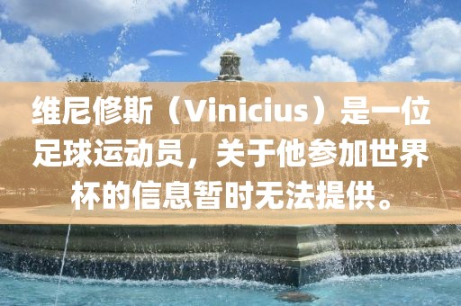 维尼修斯（Vinicius）是一位足球运动员，关于他参加世界杯的信息暂时无法提供。
