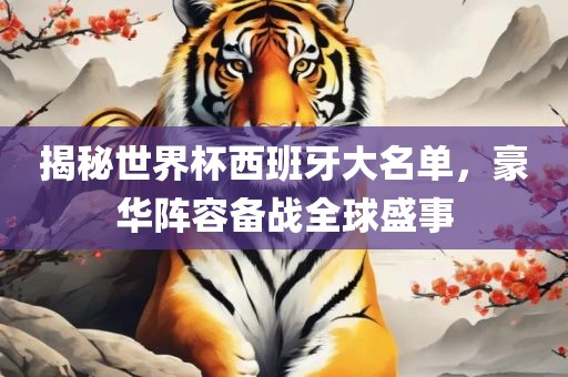 揭秘世界杯西班牙大名单，豪华阵容备战全球盛事眉山市正发家政服务有限公司