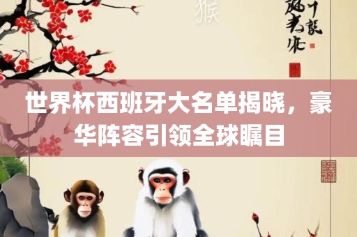 世界杯西班牙大名单揭晓，豪华阵容引领全球瞩目
