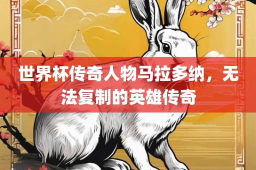 世界杯传奇人物马拉多纳，无法复制的英雄传奇