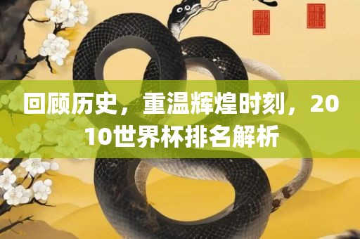 回顾历史，重温辉煌时刻，2010世界杯排名解析
