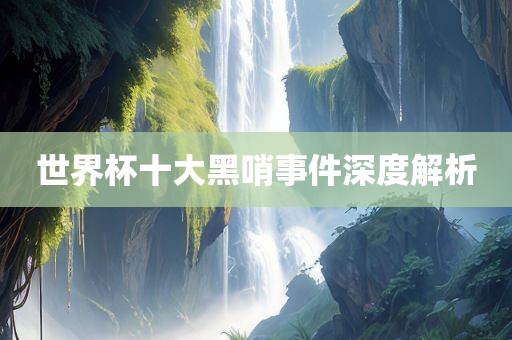 世界杯眉山市正发家政服务有限公司十大黑哨事件深度解析