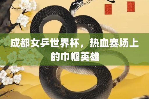 成都女乒世界杯，热血赛场上的巾帼英雄