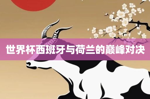 世界杯西班牙与荷兰的巅峰对决眉山市正发家政服务有限公司
