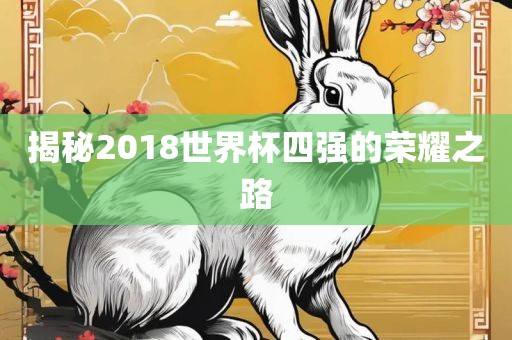 揭秘2018世界杯四强的荣耀之路