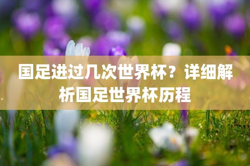 国足进过几次世界杯？详细解析国足世界杯历程