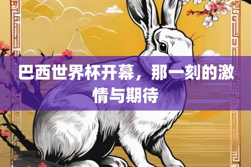 巴西世界杯开幕，那一刻的激情与期待