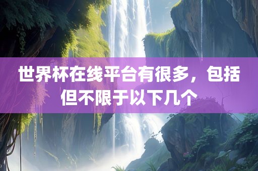 世界杯在线平台有很多，包括但不限于以下几个眉山市正发家政服务有限公司