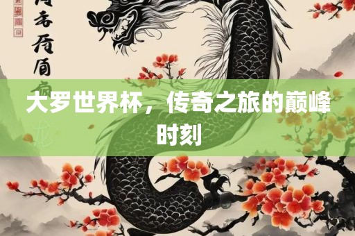 大罗世界杯，传奇之旅的巅峰时刻