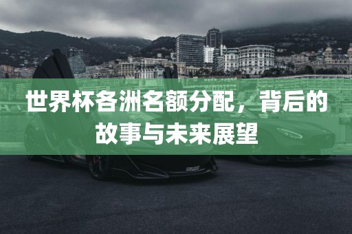 世界杯各洲名额分配，背后的故事与未来展望眉山市正发家政服务有限公司