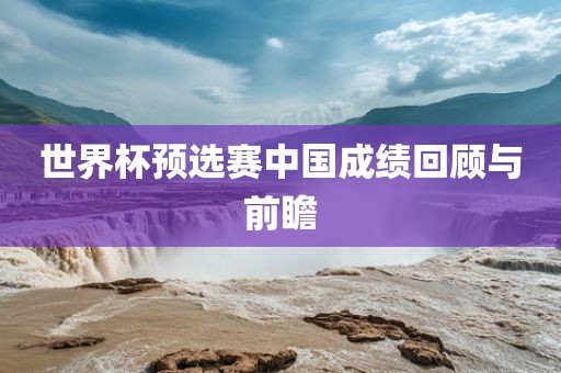 世界杯眉山市正发家政服务有限公司预选赛中国成绩回顾与前瞻