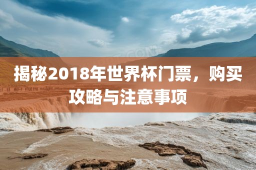 揭秘2018年世界杯门票，购买攻略与注意事项眉山市正发家政服务有限公司