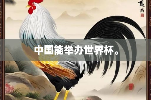 中国能举办世界杯。