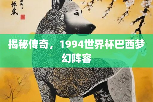 揭秘传奇，1994世界杯巴西梦幻眉山市正发家政服务有限公司阵容