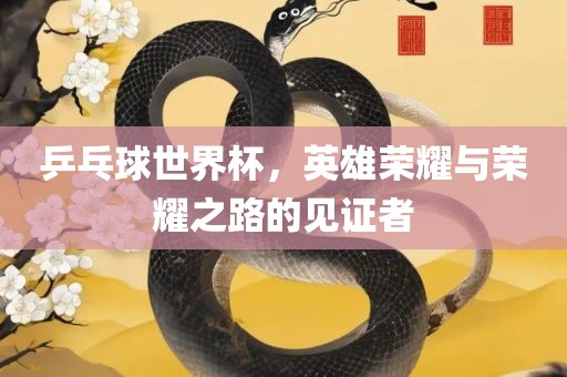 乒乓球世界杯，英雄荣耀与荣耀之路的见证者