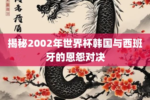 揭秘2002年世界杯韩国与西班牙的恩怨对决
