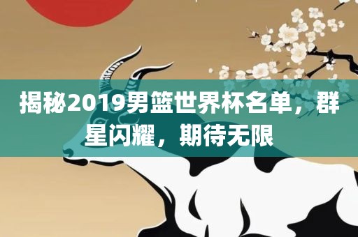 揭秘2019男篮世界杯名单，群星闪耀，期待无限