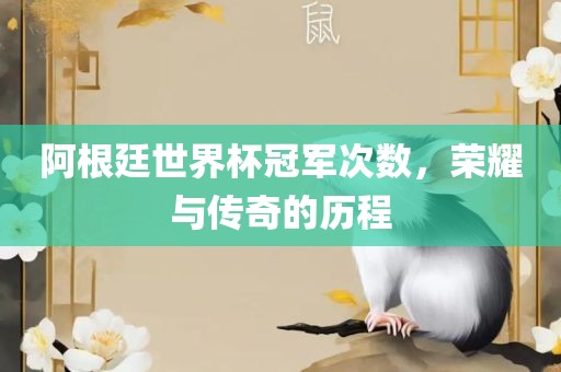 阿根廷世界杯冠军次数，荣耀与传奇的历程