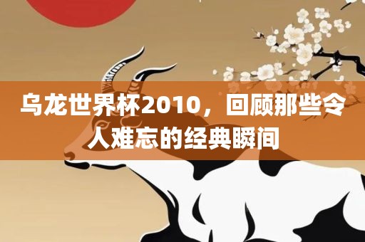 乌龙世界杯2010，回顾那些令人难忘的经典瞬间眉山市正发家政服务有限公司