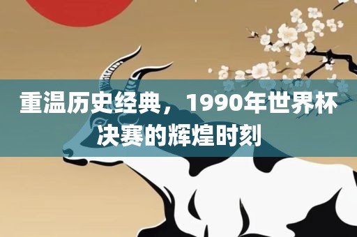 重温历史经典，1990年世界杯决赛的辉煌时刻