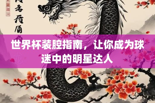 世界杯装腔指南，让你成为球迷中的明星达人眉山市正发家政服务有限公司