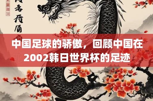 中国足球的骄傲，回顾中国在2002韩日世界杯的足迹