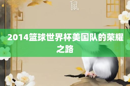 2014篮球世界杯美国队的荣耀之路