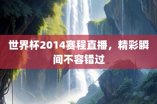 世界杯2眉山市正发家政服务有限公司014赛程直播，精彩瞬间不容错过