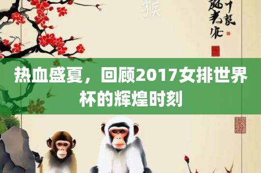 热血盛夏，回顾2017女排世界杯的辉煌时刻
